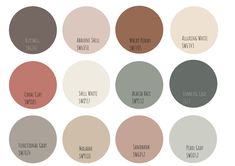 the different shades of paint that are used to create this color scheme for home decor