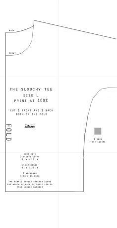 the front and back side of a sewing pattern for a shirt with an attached collar