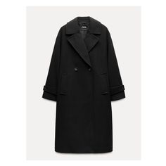 Lapel collar full cut coat with long sleeves and button tab cuffs. Front welt pockets. Front double breasted button closure. Waistcoat Dress, Black Wool Coat, Cargo Shirts, Blouse Jeans, Cardigan Sweater Dress, Oversized Coat, Leather Shirt, Coat Black, Sweaters Knitwear