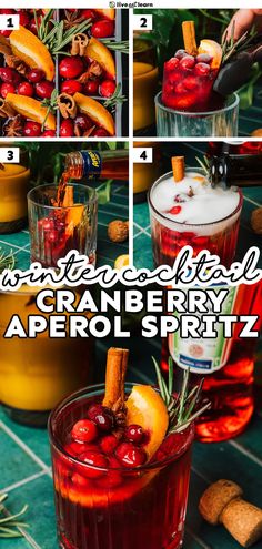 the cranberry aperol spritz cocktail recipe