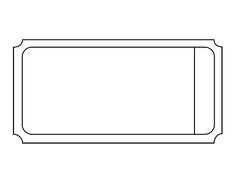 a line drawing of a rectangle shaped object with one corner missing from the top