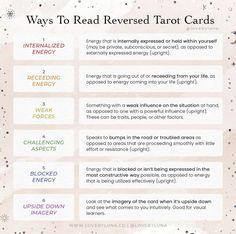 the four ways to read tarot cards