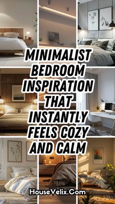 #girlsroom #bedroomideas #dormdecor #bohobedroom #bohochic #homedecortips Simple Minimalist Bedroom Ideas, Bedroom Cozy Minimalist, Clean Organized Bedroom Aesthetic, Minimalist Cozy Bedroom Ideas, All White Bedroom Aesthetic, Dreamy Minimalist Bedroom, Minimalist Natural Bedroom, Small Room Ideas Minimalist, Small Bedroom Scandinavian Style