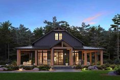 Gallery Picture 4 Black And White Barndominium, White Barndominium, Barn Homes Floor Plans, Barn Style House Plans