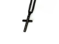 Personalized Cross Necklace - Custom Engraved Men's and Boys Cross Necklace Add a touch of elegance and sentimentality to your jewelry collection with our Personalized Cross Necklace. This beautifully crafted piece is perfect for men and boys, making it a versatile accessory for any occasion. Whether you're looking for a meaningful gift for a loved one or a special treat for yourself, this engraved cross necklace is sure to make a lasting impression. Key Features: Custom Engraving: Personalize t Boys Cross Necklace, Necklace Boys, Cross Pendant Men, Black Cross Necklace, Personalized Cross Necklace, Engraved Cross, Cross Jewelry Necklace, Mens Cross Necklace, Christmas Gift For Him