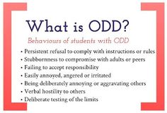 Creative / Chaos: Oppositional Defiant Disorder: Strategies to support ODD students in the classroom Oppositional Defiant Disorder Strategies, Defiance Disorder, Oppositional Defiance, Oppositional Defiant Disorder, Behavior Interventions, Behaviour Management, Behavior Disorder, School Social Work, Classroom Behavior