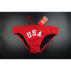 H.E.Arts design USA logo custom print on Speedo Mens red essential Eco Endurance+ 7cm European swim bikini brief swimwear 8-13449446 size 36, fit waist 34-46 inches; size 38, fit waist 36-38 inches; This swimsuit is fully lined., side seam is ~ 2.75 inches based on size 36 H.E.Arts, Our own artists, designed these unique logos and bring these pouplar swimsuits to a next level. Long lasting stretchable "USA" logo on the front. Wear it proudly for USA. you will stand out in the pool or at the beach. 53% Recycled Polyester; 47% PBT polyester. lining: 100% polyester. Speedo classic brief, now with better eco-credentials. We've given our much-loved 7cm Brief an update using our super-durable new ECO Endurance+ fabric. Retaining the comfy, modernised fit and drawstring waist loved by swimmers th Unique Logos, Swim Brief, Mens Swim Trunks, Swimmers, Unique Logo, Swim Trunks, Fashion Store, Drawstring Waist, Custom Print