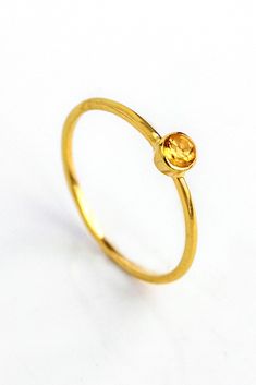 DANIQUE JEWELRY | Tiny citrine birthstone ring, stacking small gemstone rings #citrine #stackingrings #birthstonering #ring #daniquejewelry Citrine Birthstone Ring, Citrine Birthstone, Multiple Rings, Citrine Ring, Natural Citrine