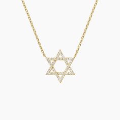 Star of David Diamond Pendant Diamond Star Of David Necklace For Formal Occasions, Formal Diamond Star Of David Necklace, Formal Star Of David Diamond Necklace, Luxury Diamond Necklace In Star Of David Shape, Luxury Star-shaped Diamond Necklace With Accents, Star-shaped Brilliant Cut Fine Jewelry Necklace, Luxury Star-shaped Diamond Necklace, Fine Jewelry Diamond Necklace With Star Of David, Diamond Necklace With Star Of David Accents