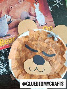 paper plate lion and mouse craft for kids to make on christmas day with their books