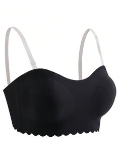 PRICES MAY VARY. Fabric: Soft, stretchy, comfortable and skin friendly， keep you nice and comfortable all day Design: The women's bras are feature with scallop trim, non slip silicone, wireless, padded, clear straps Occasion: The women's bras are suitable for daily wear, sports, gym, sleepwear, home wear or any casual occasion Match: The strapless multiway bra is the greatest companion to outfits, such as backless dresses, off-shoulder gowns, halter dresses, wedding dresses, etc. Please refer to Halter Dresses, Multiway Bra, Backless Dresses, Off Shoulder Gown, Body Measurement, Strapless Bandeau, Bandeau Bra, Scallop Trim, Sports Gym