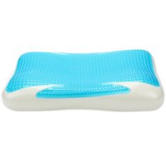 the memory pillow is made from foam and has a built in cooling pad on top