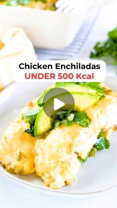 Mediterranean Plan For Healthy Diet on Instagram: "Creamy Salsa Verde Chicken Enchiladas 🤩UNDER 500 Kcal
🙏 Thank you @heresyourbite

✅️ The calorie content of this dish is only 256kcl/portion
🥳 So, you can use this recipe to create delicious dishes to help you lose weight and live healthy.

Full recipe:

1/2 tbsp Butter
1/2 tbsp @Graza Sizzle
1/2 cup yellow onion, diced
1 jalapeño, diced (remove seeds for less spice)
4-5 cloves garlic, grated
Salt and pepper, to taste
Cumin, to taste
3.5-4 cups salsa verde
1 cup sour cream
1/4 cup cilantro, chopped
Juice from 1 lime, to taste
1 rotisserie chicken, shredded
4 oz Monterrey jack cheese, freshly shredded
4 oz white cheddar cheese, freshly shredded
8 flour tortillas (can sub corn)
1-2 avocados, cubed (optional)

Garnish: Sour cream, lime wed Creamy Salsa Verde Chicken, Creamy Salsa Verde, Verde Chicken Enchiladas, Salsa Verde Chicken Enchiladas, Creamy Salsa, Verde Chicken, Salsa Verde Chicken, Low Carb Casseroles