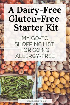 A Dairy-Free, Gluten-Free Starter Kit: My Go-To Shopping List for Food Allergies - Starlight Through The Storm - Cassie Creley's Blog Baking Substitutions, Dairy Free Cooking, Pre Made Meals, Gluten Free Shopping, Cooking Substitutions, Dairy Free Diet