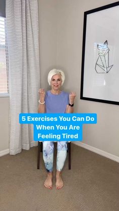 Instagram Chair Exercises For Abs, Chair Exercise, Daily Exercise Routines