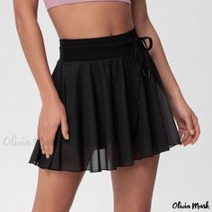 Olivia Mark - High-Waisted Fitness Skirt for Sports Activities - Yoga, Tennis, Badminton - Anti-Glare Design Yoga Skirt, Sport Skirt, Sports Pants Women, Athletic Skirt, Sports Shorts Women, Swimwear High Waisted, Tennis Skirts, Golf Skirts, Sports Skirts