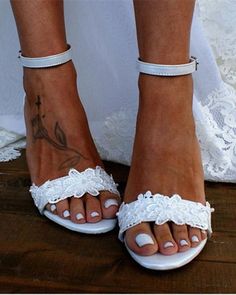 Lasaky - Luxurious Footwear with Ornate Designs and Soft Straps Chunky Heels Wedding, Wedding Guest Heels, Ankle Strap Chunky Heels, Pretty Sandals, Wedding Shoes Lace, Lace Pumps, White Wedding Shoes, Floral Heels, Beautiful High Heels