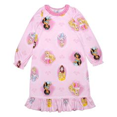 Give her jammies a refresh with this girls' Disney Princess allover print nightgown. ©Disney Click on this KIDS APPAREL & SHOES GUIDE to find the perfect fit and more! Give her jammies a refresh with this girls' Disney Princess allover print nightgown. ©Disney Click on this KIDS APPAREL & SHOES GUIDE to find the perfect fit and more! FEATURES Crewneck Long sleeves Allover Disney Princess print Brushed micro jersey constructionFABRIC & CARE Polyester For children's safety the garments should be s Character Print Long Sleeve Sleepwear For Sleepover, Long Sleeve Disney Sleepwear For Bedtime, Disney Character Print Sleepwear For Bedtime, Disney Long Sleeve Sleepwear For Pajama Party, Disney Character Print Sleepwear For Loungewear, Disney Sleepwear With Character Print For Loungewear, Pink Long Sleeve Sleepwear With Character Print, Pink Disney Sleepwear For Bedtime, Disney Cartoon Print Sleepwear For Sleepover