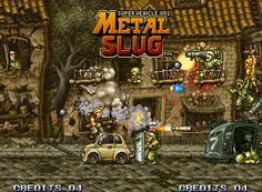 metal slug is shown in this screenshot from the video game's title screen