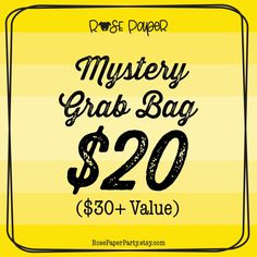 the mystery grab bag is $ 20 and it's on sale for $ 30