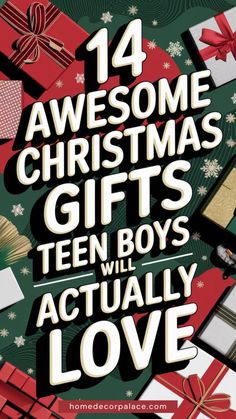 Discover 14 fantastic Christmas gift ideas for teen boys that they’ll genuinely appreciate! From tech gadgets to sports gear and stylish apparel, find the perfect presents to make this holiday unforgettable. #TeenGifts #Christmas2024 #HolidayShopping