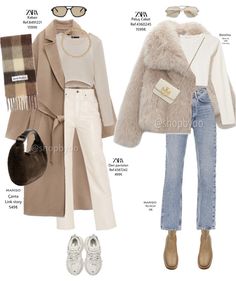 Vinter Mode Outfits, Classy Outfit Ideas, Mode Zara, Beige Outfit, Outfit Fall, 2023 Fashion, Looks Chic, Casual Winter Outfits