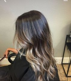 Tape In Extensions Black Women Highlights, Highlighted Extensions, Blonde Dye, Tape Ins, Silver Ombre, Brunette Hair With Highlights, Hair Ombre, Brunette Balayage Hair, Brown Hair Balayage