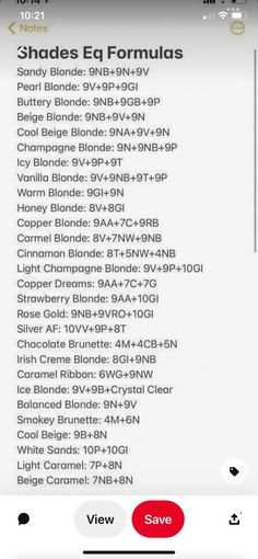 Shades Eq Color Chart 2022, Hair Stylist Tips For Clients, 7rg Hair Color, Blonde Hair With Lowlights Formulas, Blonde Toning Formulas, Aveda Color Formulas Blondes, 10vv Shades Eq, Shadow Root Formula Shades Eq, Sally Beauty Hair Color Formulas