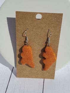 Dino Nugget Earrings, Cute Funny Earrings, Weird Earrings Aesthetic, Dino Nuggies, Silly Earrings, Dino Earrings, Crazy Earrings