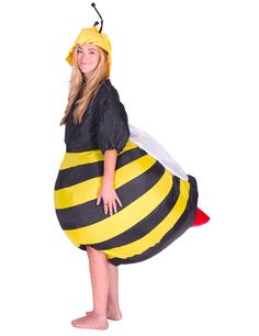 PRICES MAY VARY. One size fits most adults - Flexible desgin allows it to adapt! Perfect for Halloween, a bachelor/bachelorette or fun costume party! Fan inflates costume in seconds & lasts up to 7 hours Requires 4 x AA batteries (not included) Insect Fancy Dress, Bee Fancy Dress, Best Fancy Dress Costumes, Bee Costumes, Bumble Bee Costume, Stag Night, Adult Fancy Dress, Bee Costume, Inflatable Costumes