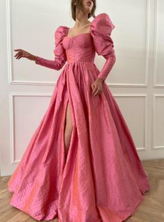 Gown - Teuta Matoshi Duriqi Puffy Prom Dresses, Teuta Matoshi, Elegant Ball Gowns, Pink Gown, Pink Sea, Princess Gown, Sea Pearls, Ball Gown Dresses, Party Gowns