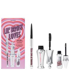 mini brow defining pencil, brow volumising gel & brow setting gel  - Trio of Benefit brow bestsellers - Mini sizes at a BIG deal - Define, volumise and set brows  Brows, brows, brows! Define, volumise and set your brows with 3 of Benefit’s most-loved brow products in on-the-go sizes. These brow essentials, including the #1 precision brow pencil, bestselling brow volumising gel AND fan-fave 24-hour brow shaping & setting gel, will give you nothin’ but LOVE for your brows! It’s the total package for precisely defined, visibly fuller brows that won’t budge. Includes a FREE sample of The POREfessional Good Cleanup pore-purifying foaming cleanser.  Set includes: - Benefit Precisely, My Brow Pencil in shades 5 mini - Benefit Gimme Brow+ brow volumising fiber gel in shades 5 mini - Benefit 24-HR Purifying Foaming Cleanser, Benefit Cosmetics Brow, Brow Products, Precisely My Brow Pencil, Benefit Brow, Gimme Brow, Benefit Makeup, Makeup Gift Sets, Mascara Waterproof