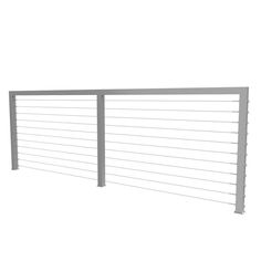 a white metal fence on a white background