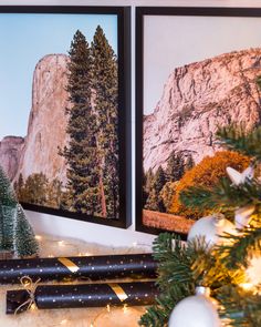 The Yosemite Poster Collection as a perfect gift for the holiday season featuring beautiful mountain landscapes. Poster Collection