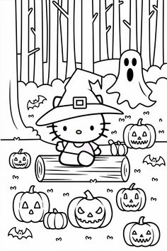 Hello Kitty Halloween Coloring Pages Hello Kitty Halloween Coloring Pages, Hello Kitty Coloring Pages Printable, Hello Kitty Coloring Pages, Halloween Hello Kitty, Scary Coloring Pages, Halloween Coloring Pages Printable, Cute Halloween Coloring Pages, Hello Kitty Printables