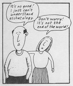 a comic strip with an image of a man and woman talking to each other,