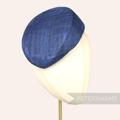 Betty is what we like to call a modern pillbox. Instead of having straight sides, this navy blue hat base has a gentle slope to one side and finishes off at a slight point. It looks great positioned at many angles and is finished on the inside with a petersham ribbon edge.  Can be attached to the head with elastic, hair comb or headband (not included). Measurements: Width: 16.5x18.5cm (6.4x7.2 inches) Height at tallest ridge: 5.5cm (2.1 inches) We have hundreds of different hat bases available! Elastic Hair Comb, Navy Blue Hat, Sinamay Fascinator, Blank Hats, Millinery Supplies, Hat Base, Different Hats, Fascinator Hat, Millinery Hats