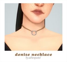 📑 Denise Necklace | Patreon Sims 4 Patreon Necklace, Sims 4 Maxis Match Necklace, Sims Necklace, Sims 4 Bead Necklace, Sims 4 Cc Choker Maxis Match, Neck Accessories, Bow Necklace, Sims 4 Cas