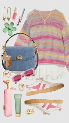 Pink Ootd, Soft Feminine Outfits, Feminine Outfits, Outfit Inspo Casual, Soft Feminine, Cute Preppy Outfits, Looks Street Style, Full Of Love, Fall Fits