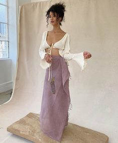 Sarong Outfit, Island Night, Savannah Morrow, Outfit Ideas September, Sarong Skirt, Clothing Outfit Ideas, Thrift Fashion, Outfit Goals