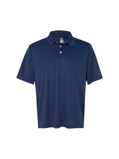 Azul Marino  Collar  Tela Liso  Embellished No-Elástico Navy Cotton Moisture-wicking Polo Shirt, Navy Moisture-wicking Collared Polo Shirt, Navy Collared Moisture-wicking Polo Shirt, Navy Collared Polo Shirt With Moisture-wicking, Navy Man, Navy Blue Fabric, Men Clothing, Mens Polo Shirts, Button Placket