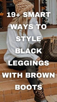 Black Leggings Brown Boots, Casual Outfits With Leggings, Styling Leggings, Style Black Leggings, Brown Boots Fashion, Brown Boots Outfit, Elvis Presley Songs, Black Leggings Style, Black Leggings Outfit