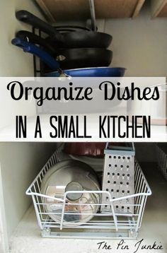 an organized dishwasher in a small kitchen