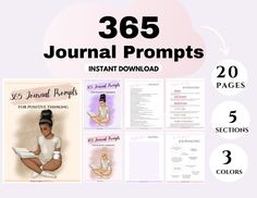 365 Journal Prompts, Journal Prompts For Beginners, Journal Self Care, Self Care Journal, Health Journal, Coaching Tools, Journal Writing Prompts, Deep Thought