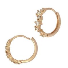 14k Gold Diamond Pave Huggie Hoops ◇ 1 piece ◇ 14k Gold ◇ Size: 11 mm ◇ Diamonds: 7 Diamonds, 0.11 Total Carat weight Anniversary 14k Rose Gold Filled Huggie Earrings, Rose Gold Huggie Cartilage Earrings For Anniversary, Anniversary Rose Gold Huggie Cartilage Earrings, Gold Small Hoop Cartilage Earrings With Prong Setting, 14k Gold Huggie Earrings With Halo Detail, 14k Gold Huggie Earrings With Halo, Halo Huggie Earrings As Gift, Rose Gold 14k Gold Huggie Cartilage Earrings, Rose Gold Huggie Piercings In 14k Gold