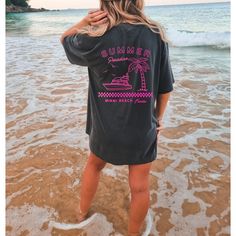 Looking for a summer shirt that will make you stand out from the rest? Look no further than this neon pink Miami Beach Florida oversized tshirt! Made from 100% cotton, this trendy shirt is perfect for preppy clothes lovers who want to show off their summer style in style. Whether you're hitting the beach or just hanging out with friends, this oversized tee is sure to be a hit. So why wait? Order your Neon pink Miami Beach Florida beach summer paradise comfortable and stylish beachy tee today! Fa Whale Shirt, Salt And Light, Ocean Conservation, Grunge Look, Beach T Shirts, Comfort Colors Shirt, Comfort Colors Tee, Comfort Color, Extra Room