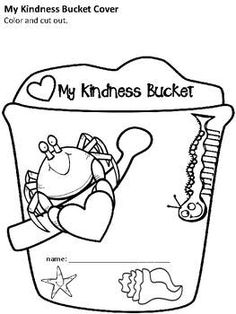 the coloring page for my kindness bucket