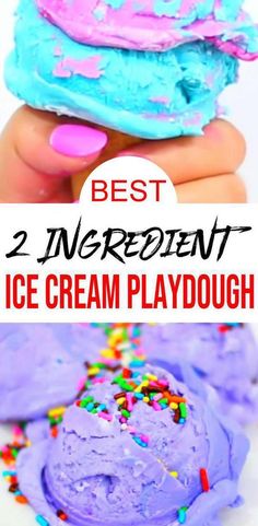 the best 2 ingredient ice cream playdouh recipe