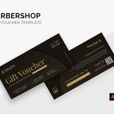 Barbershop Discount Gift Voucher Booklet Design Layout, Esthetician Supplies, Barber Gifts, Beauty Salon Posters, Discount Ad, Promotion Design