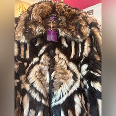 Brand New No Tags. Brown Luxury Long-sleeve Fur Coat, Luxury Brown Outerwear With Faux Fur Lining, Designer Brown Outerwear With Faux Fur Lining, Levi Jean Jacket Outfits, Levi Jean Jacket, Olive Jeans, Ralph Lauren Fall, Suede Biker Jacket, Suede Biker